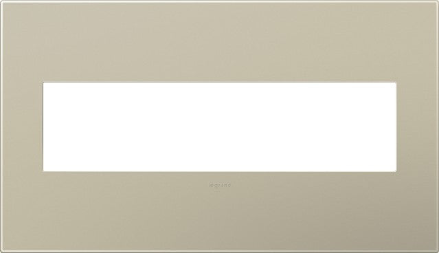 Legrand AWP4GTM4 Gang Wall Plate, Titanium