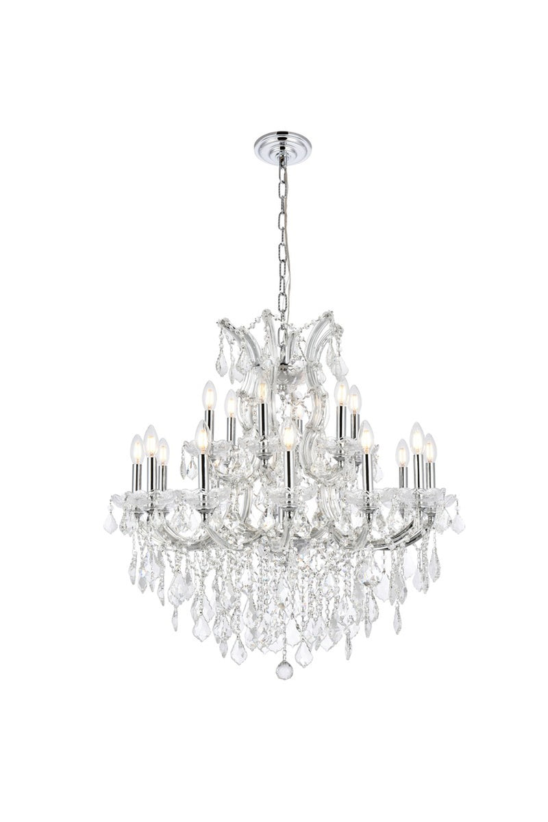 Elegant Lighting 2800D30C/RC 19 light Chandelier, Chrome