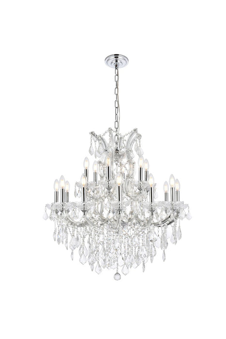 Elegant Lighting 2800D30C/RC 19 light Chandelier, Chrome