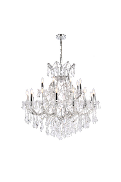 Elegant Lighting 2800D36C/RC 24 Light Chandelier, Chrome
