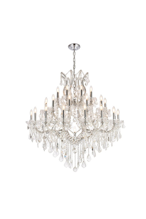 Elegant Lighting 2800G44C/RC 37 Light Chandelier, Chrome