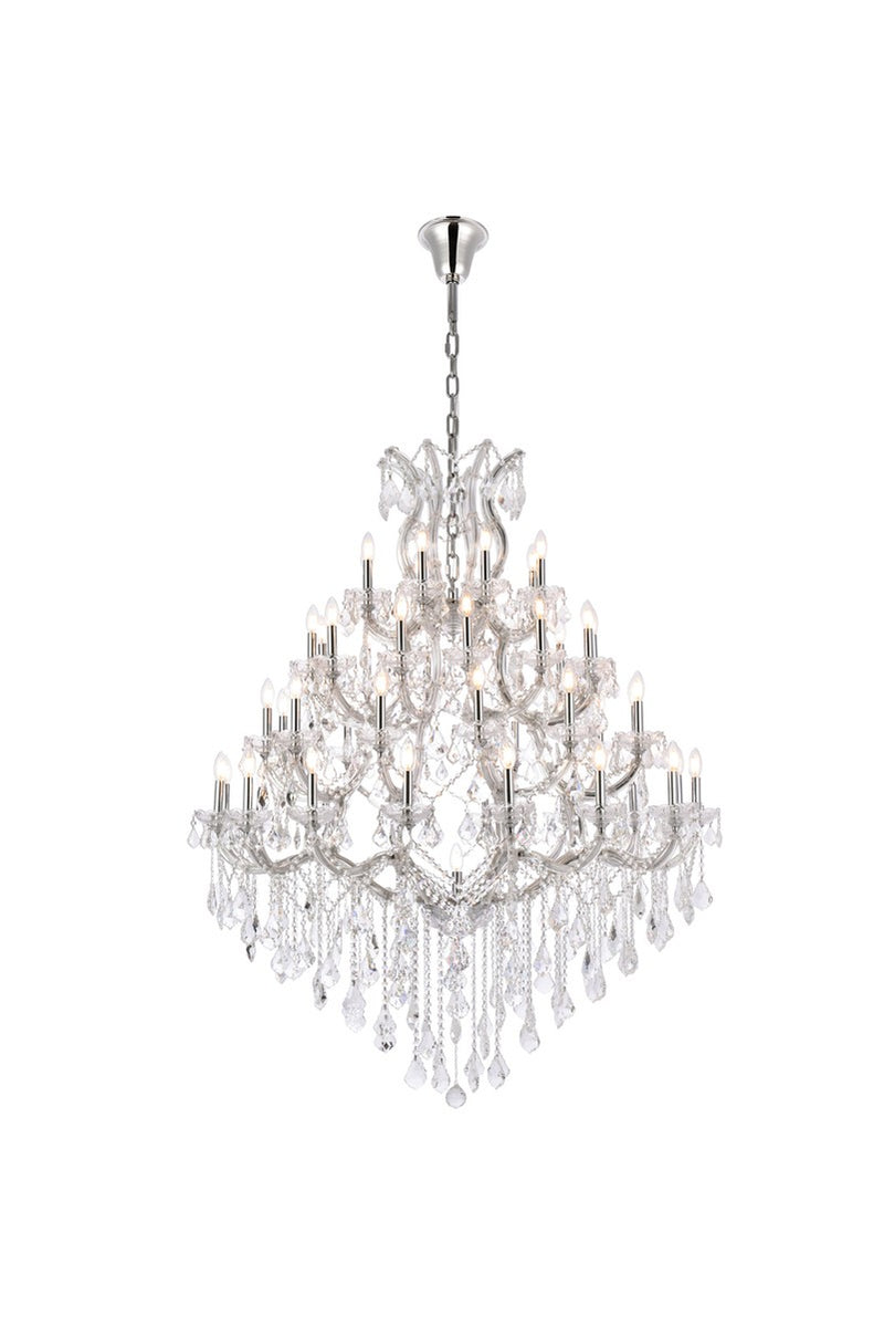 Elegant Lighting 2800G46C/RC 49 Light Chandelier, Chrome