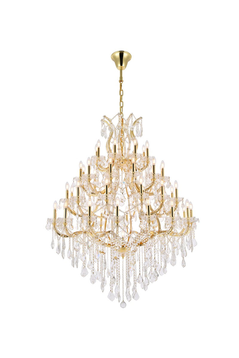 Elegant Lighting 2800G46G/RC 49 Light Chandelier, Gold