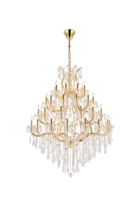 Elegant Lighting 2800G46G/RC 49 Light Chandelier, Gold