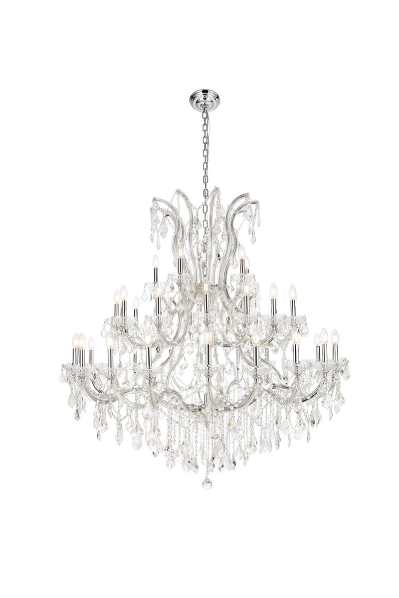 Elegant Lighting 2800G52C/RC 41 Light Chandelier, Chrome