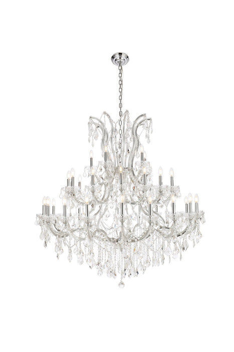Elegant Lighting 2800G52C/RC 41 Light Chandelier, Chrome