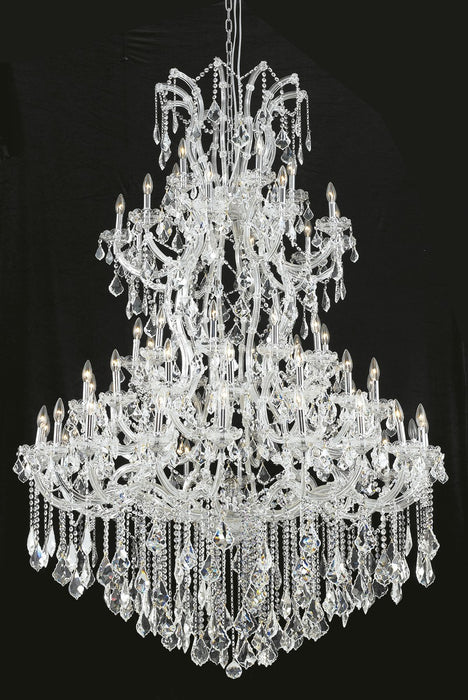 Elegant Lighting 2800G54C/RC 61 Light Chandelier, Chrome