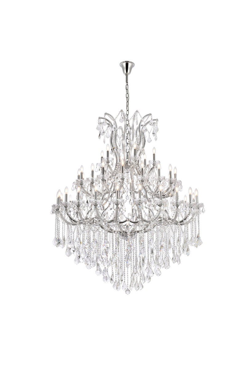 Elegant Lighting 2800G60C/RC 49 Light Chandelier, Chrome