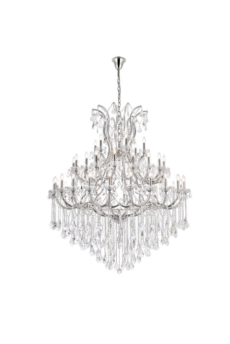 Elegant Lighting 2800G60C/RC 49 Light Chandelier, Chrome