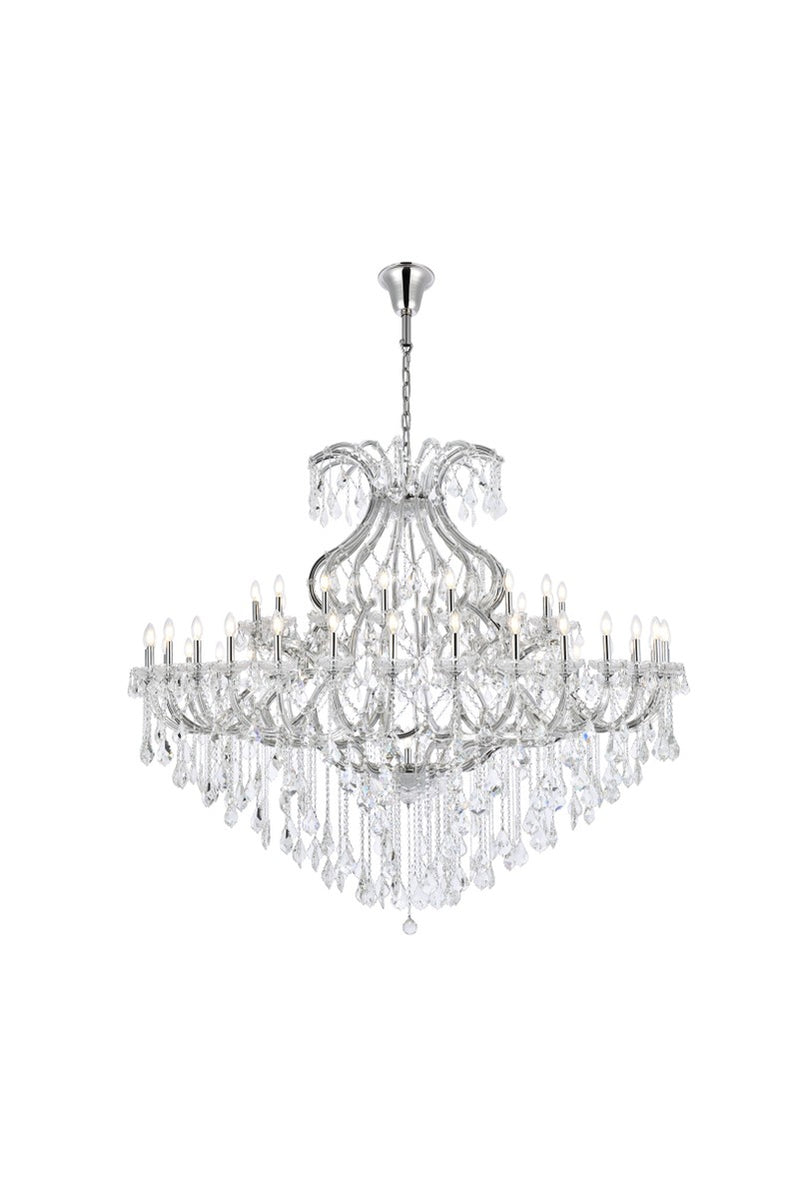 Elegant Lighting 2800G72C/RC 49 Light Chandelier, Chrome