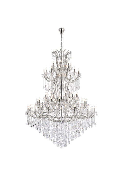 Elegant Lighting 2800G96C/RC 85 Light Chandelier, Chrome