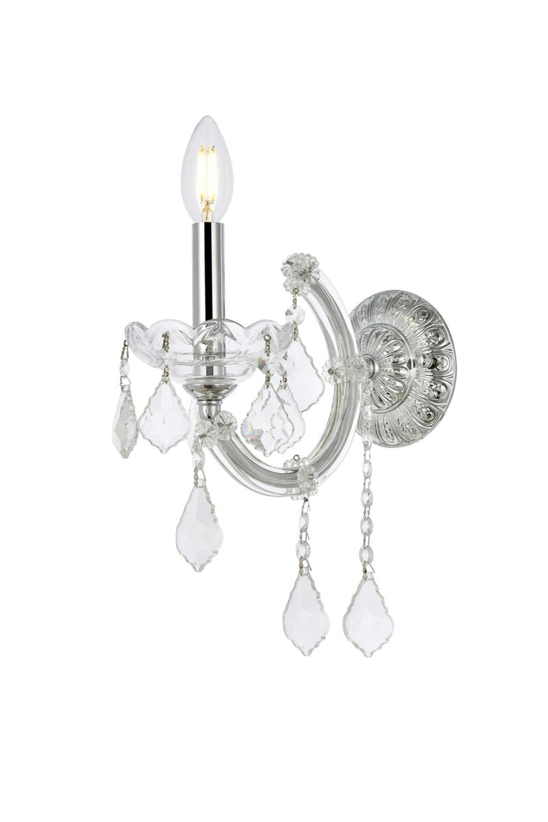 Elegant Lighting 2800W1C/RC One Light Wall Sconce, Chrome