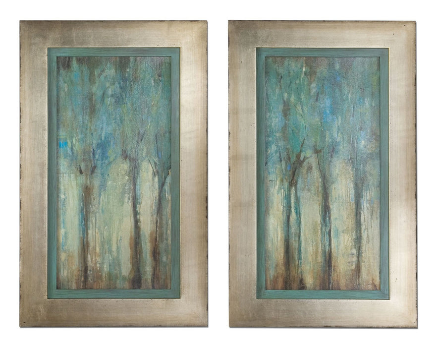 Uttermost 41410 Wall Art, Silver Leaf w/Heavy Champagne