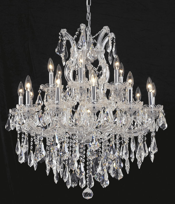Elegant Lighting 2801D30C/RC 19 light Chandelier, Chrome