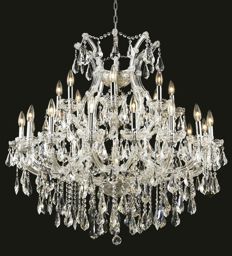 Elegant Lighting 2801D36C/RC 24 Light Chandelier, Chrome