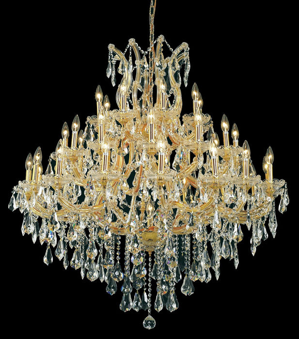 Elegant Lighting 2801G44G/RC 37 Light Chandelier, Gold