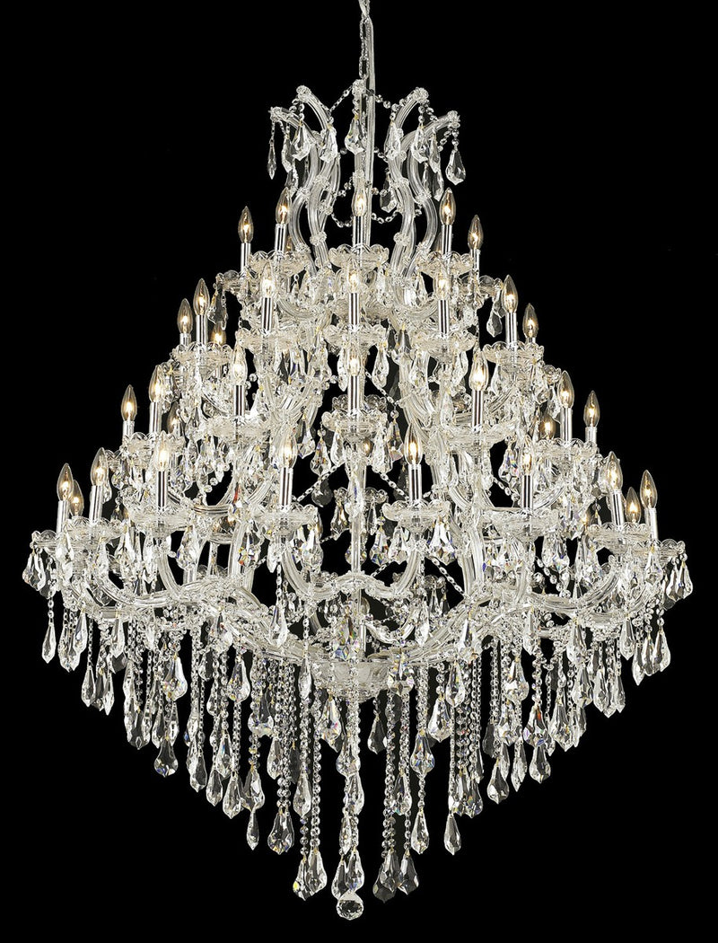 Elegant Lighting 2801G46C/RC 49 Light Chandelier, Chrome