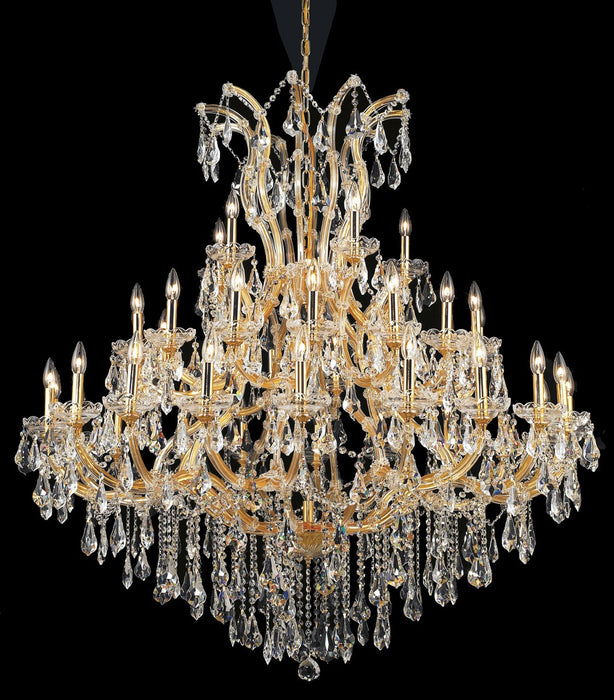 Elegant Lighting 2801G52G/RC 41 Light Chandelier, Gold