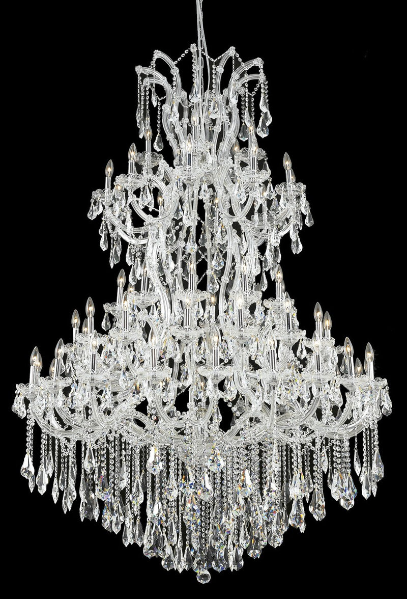 Elegant Lighting 2801G54C/RC 61 Light Chandelier, Chrome