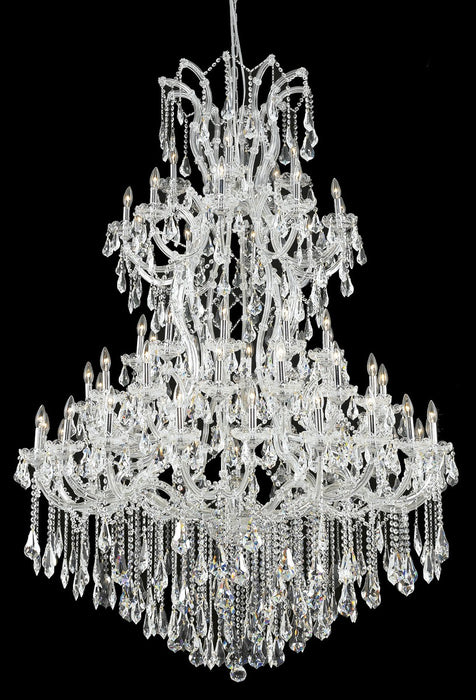 Elegant Lighting 2801G54C/RC 61 Light Chandelier, Chrome