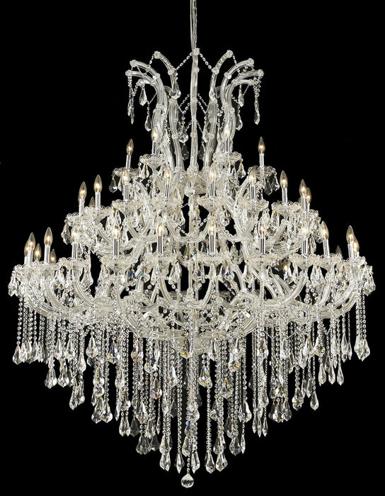 Elegant Lighting 2801G60C/RC 49 Light Chandelier, Chrome