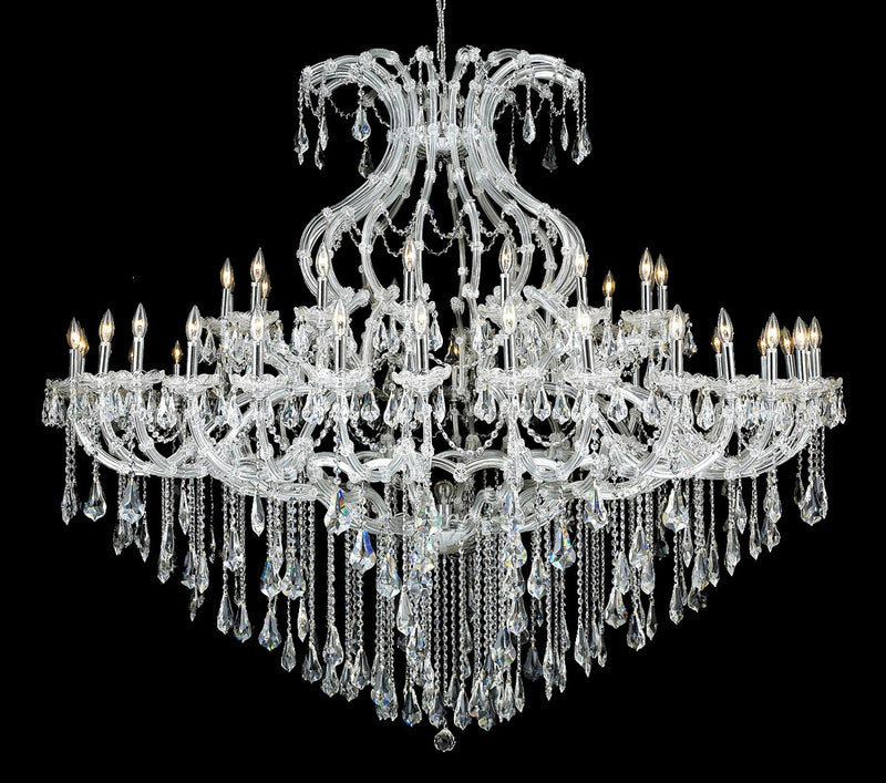 Elegant Lighting 2801G72C/RC 49 Light Chandelier, Chrome