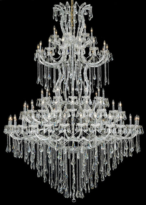 Elegant Lighting 2801G96C/RC 85 Light Chandelier, Chrome