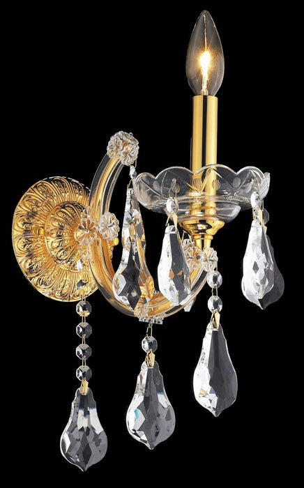 Elegant Lighting 2801W1G/RC One Light Wall Sconce, Gold