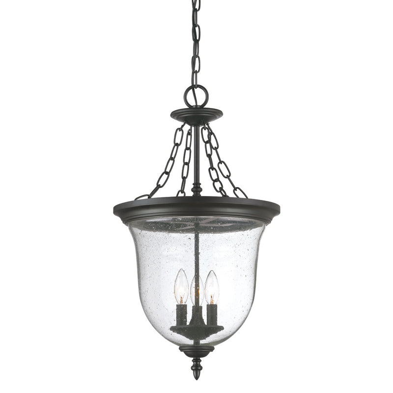 Acclaim Lighting 9316BK Three Light Hanging Lantern, Matte Black
