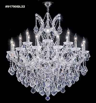 James R. Moder 91790GL22 18 Light Chandelier, Gold Lustre
