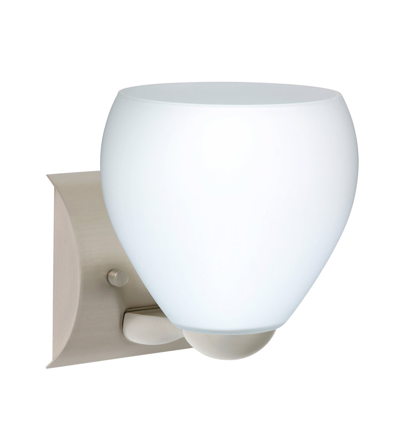 Besa 1WZ-412207-LED-SN One Light Wall Sconce, Satin Nickel