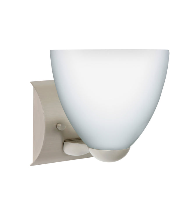 Besa 1WZ-757207-LED-SN One Light Wall Sconce, Satin Nickel