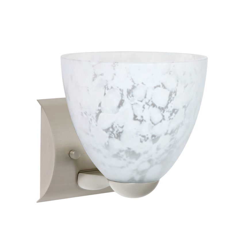 Besa 1WZ-757219-LED-SN One Light Wall Sconce, Satin Nickel