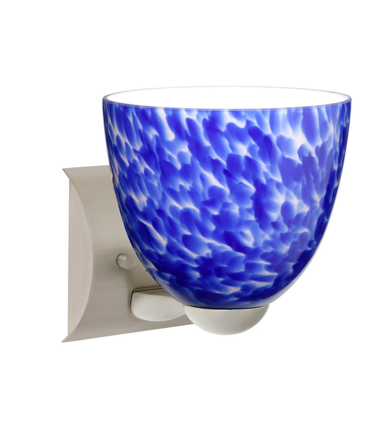 Besa 1WZ-757286-LED-SN One Light Wall Sconce, Satin Nickel