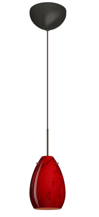 Besa 1XC-1713MA-LED-BR One Light Pendant, Bronze