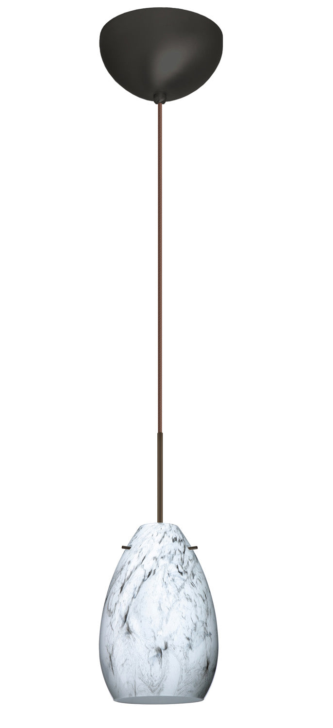 Besa 1XC-1713MG-LED-BR One Light Pendant, Bronze