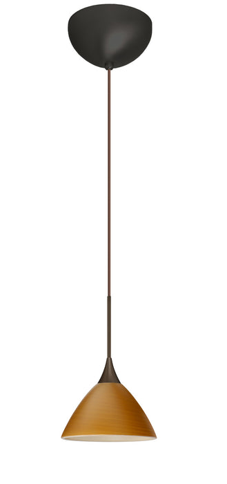 Besa 1XC-1743OK-LED-BR One Light Pendant, Bronze