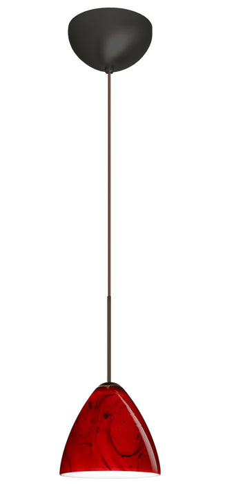 Besa 1XC-1779MA-LED-BR One Light Pendant, Bronze