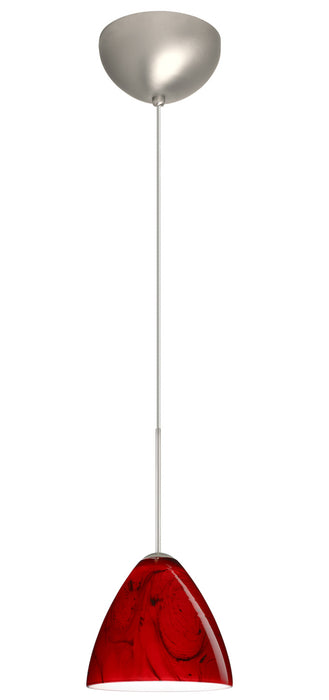 Besa 1XC-1779MA-LED-SN One Light Pendant, Satin Nickel