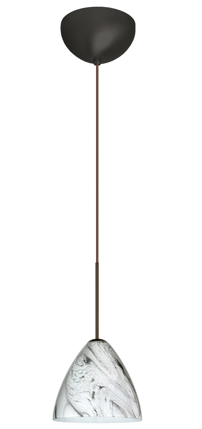 Besa 1XC-1779MG-LED-BR One Light Pendant, Bronze