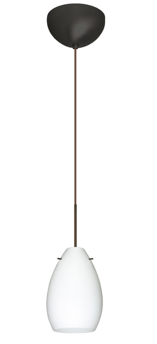 Besa 1XC-171307-LED-BR One Light Pendant, Bronze