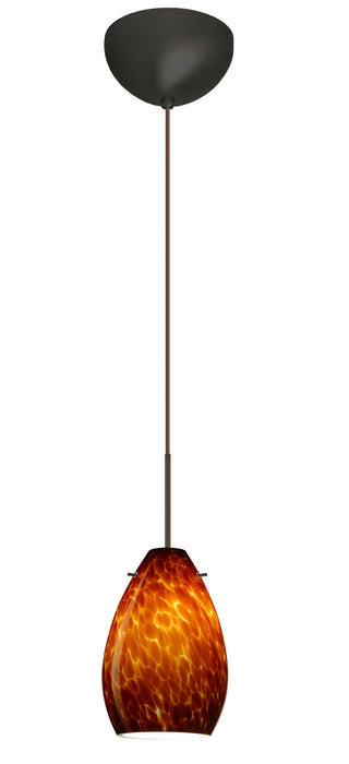 Besa 1XC-171318-LED-BR One Light Pendant, Bronze