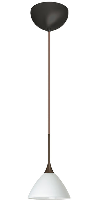 Besa 1XC-174307-LED-BR One Light Pendant, Bronze