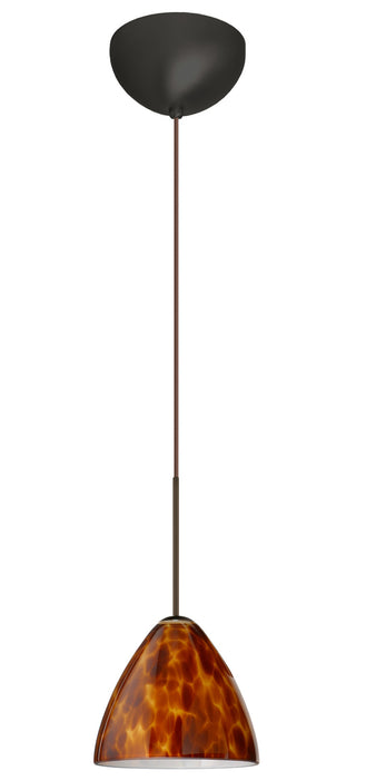 Besa 1XC-177918-LED-BR One Light Pendant, Bronze