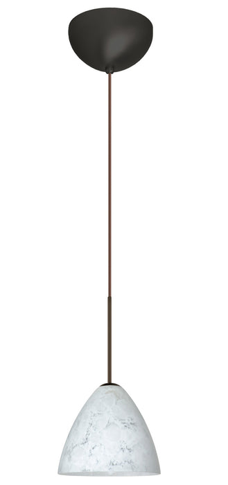 Besa 1XC-177919-LED-BR One Light Pendant, Bronze