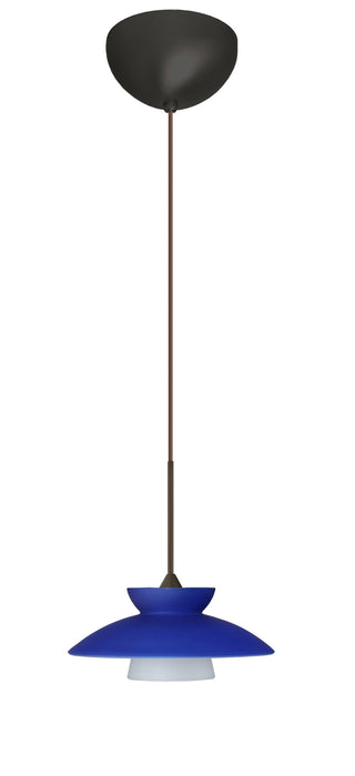 Besa 1XC-271823-LED-BR One Light Pendant, Bronze