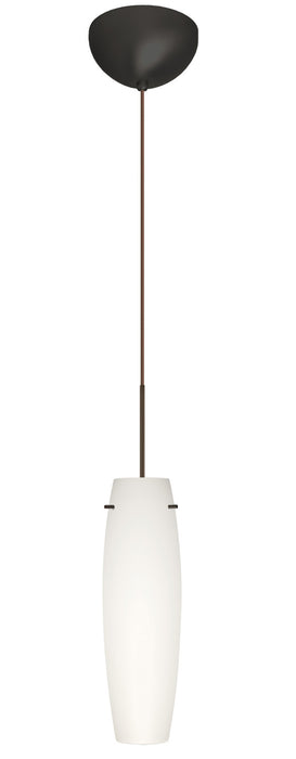 Besa 1XC-412107-BR One Light Pendant, Bronze