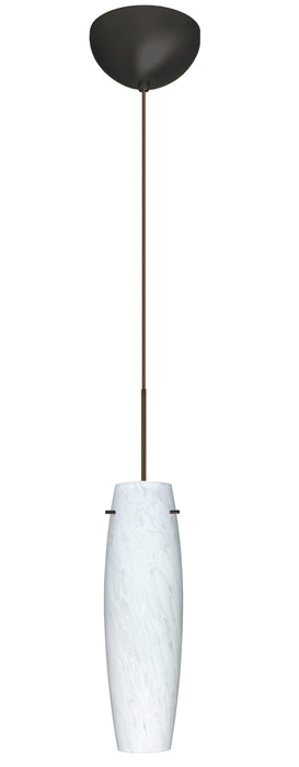 Besa 1XC-412119-LED-BR One Light Pendant, Bronze
