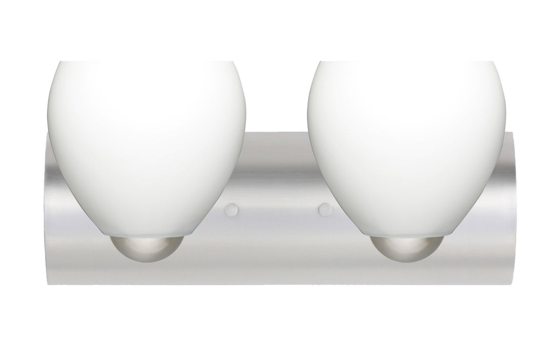 Besa 2WZ-412207-LED-SN Wall Sconce, Satin Nickel
