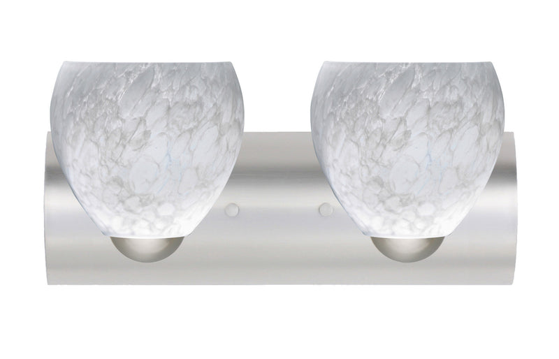 Besa 2WZ-412219-LED-SN Wall Sconce, Satin Nickel